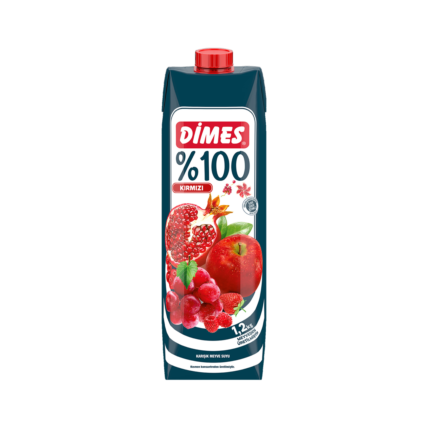 Dimes %100 Kırmızı Meyvelerden Meyve Suyu 1 L