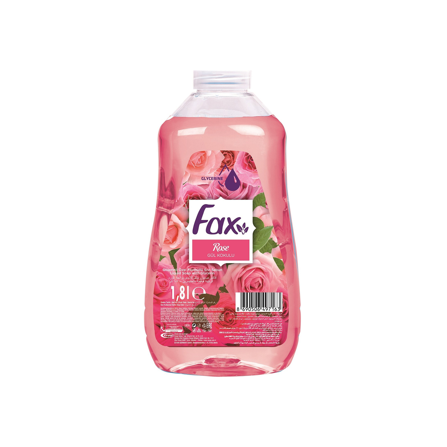 Fax Gül Sıvı Sabun 1,8 lt