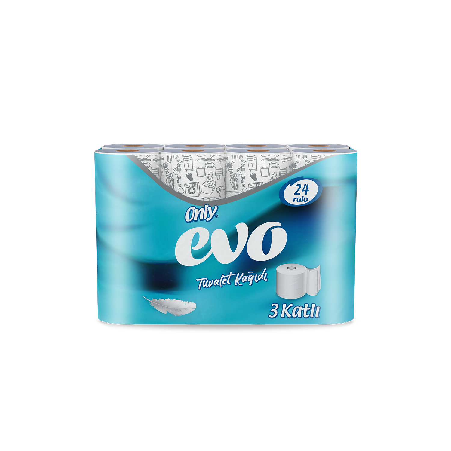 Only Evo Parfüm Tuvalet Kağıdı 3 x 24 Rulo