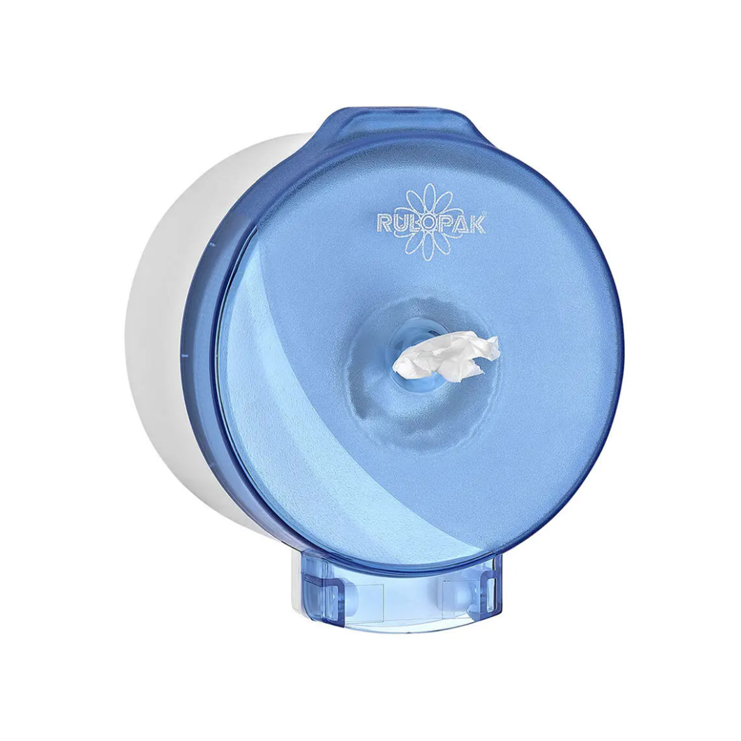 Rulopak R-3015 S Modern Mini Cimri İçten Çekmeli Tuvalet Kağıdı Dispenseri Transparan Mavi