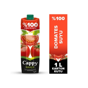 Cappy Bahçe %100 Domates Suyu Karton Kutu 1 L