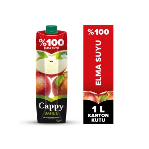 Cappy Bahçe %100 Elma Suyu Karton Kutu 1 L