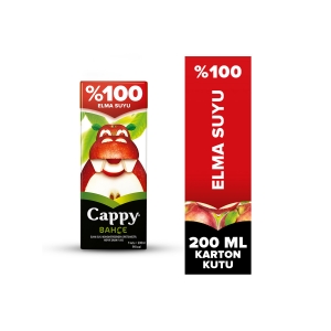 Cappy Bahçe %100 Elma Suyu Karton Kutu 200 ML