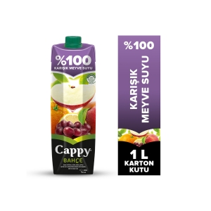 Cappy Bahçe %100 Karışık Meyve Suyu Karton Kutu 1 L