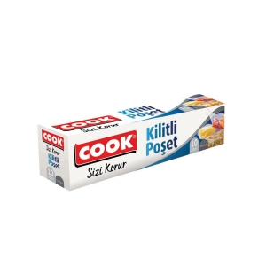 Cook Kilitli Buzdolabı Poşeti 19 x 25 cm 10'lu Paket