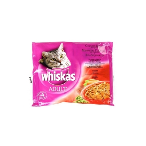Whiskas Pouch Yavru Kedi Maması Etli 4Lü Paket